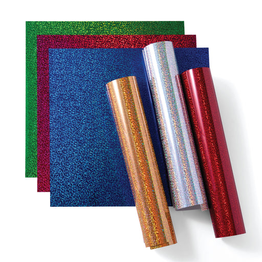 Cricut Holographic Sparkle Iron-On Sampler, Ultimate 6 ct - Damaged Package