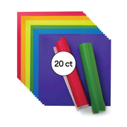 Cricut Vinyl, Bright Rainbow Sampler - Permanent 20 ct