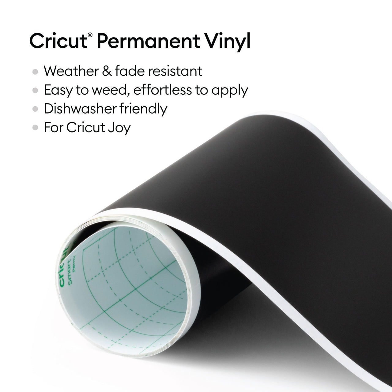 Cricut Joy Smart Permanent Vinyl 5.5in x 48in Double Tuxedo Bundle
