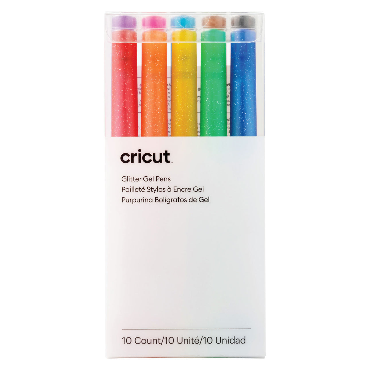 Cricut Glitter Gel Pens 0.8 mm, Rainbow 10 ct - Damaged Package