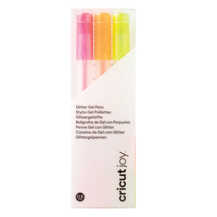 Cricut Joy Glitter Gel Pens 0.8 mm, Neon (3 ct) - Damaged Package