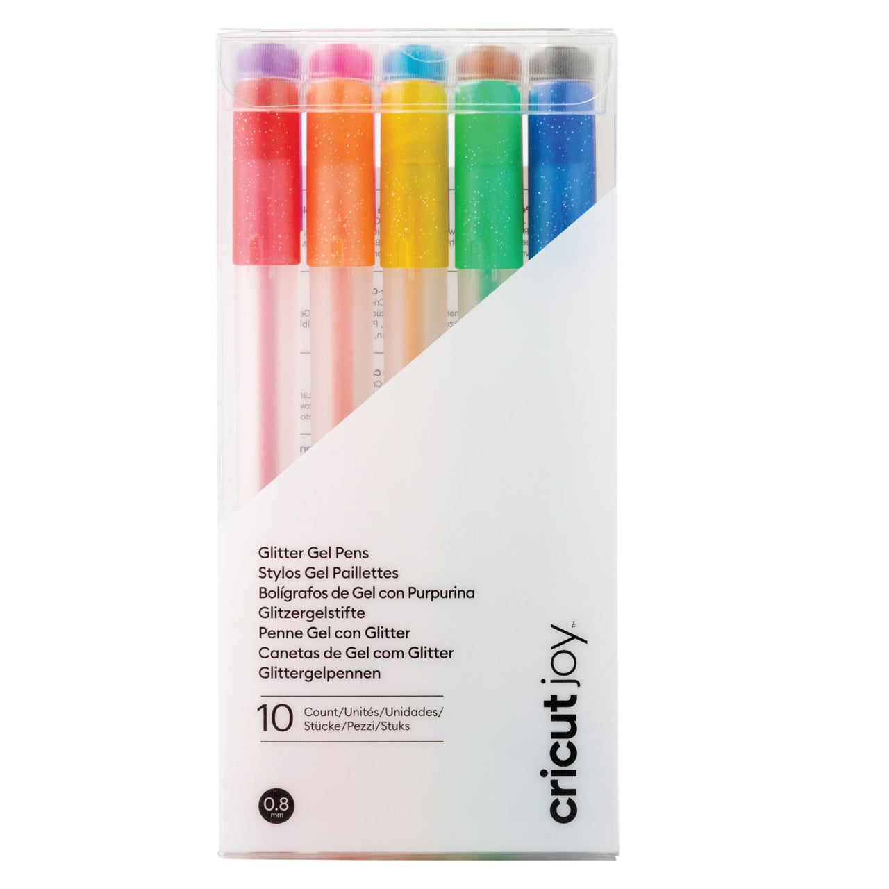 Cricut Joy Glitter Gel Pens 0.8 mm, Rainbow Colors