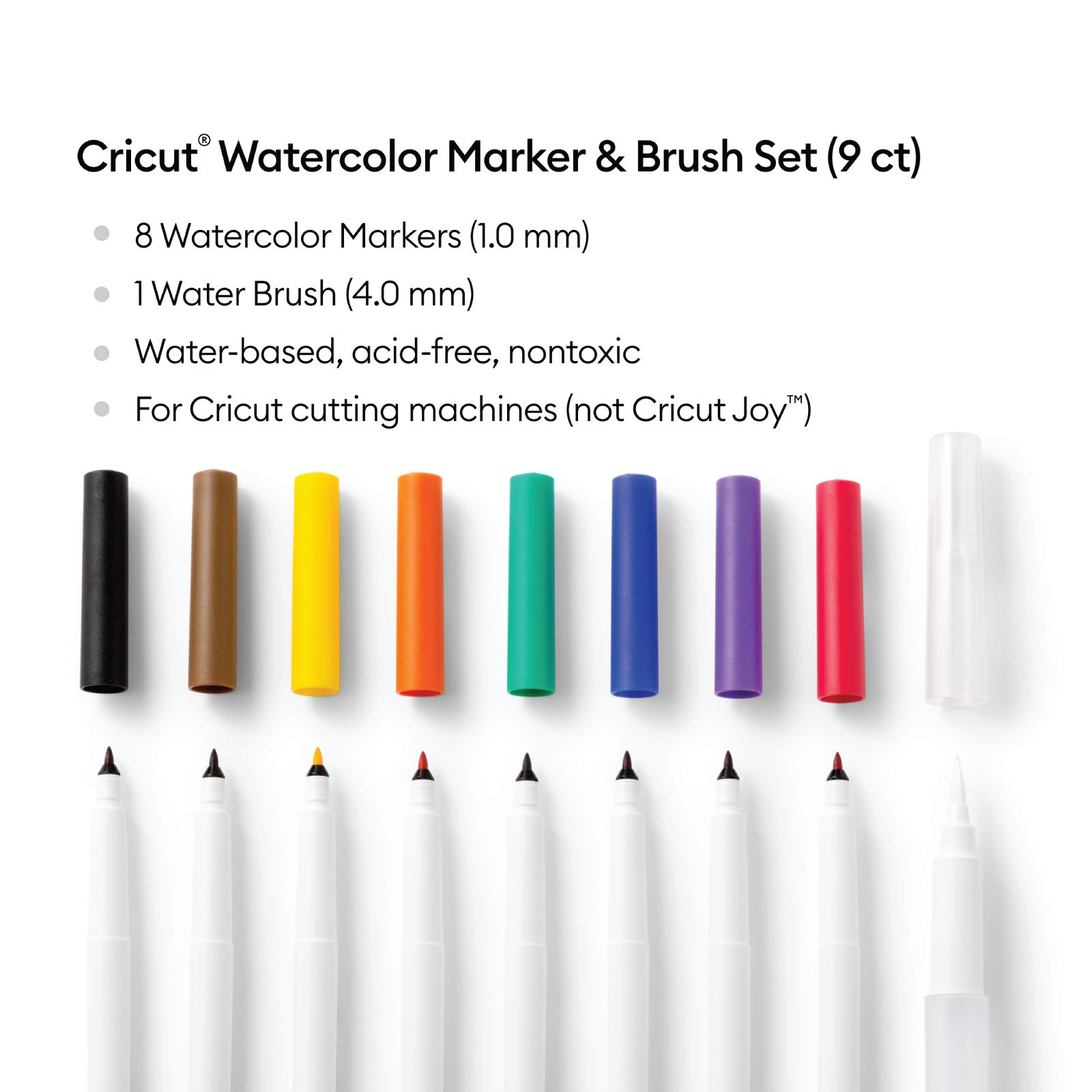 Cricut Watercolor Marker & Brush Set 9 ct - Damaged Package