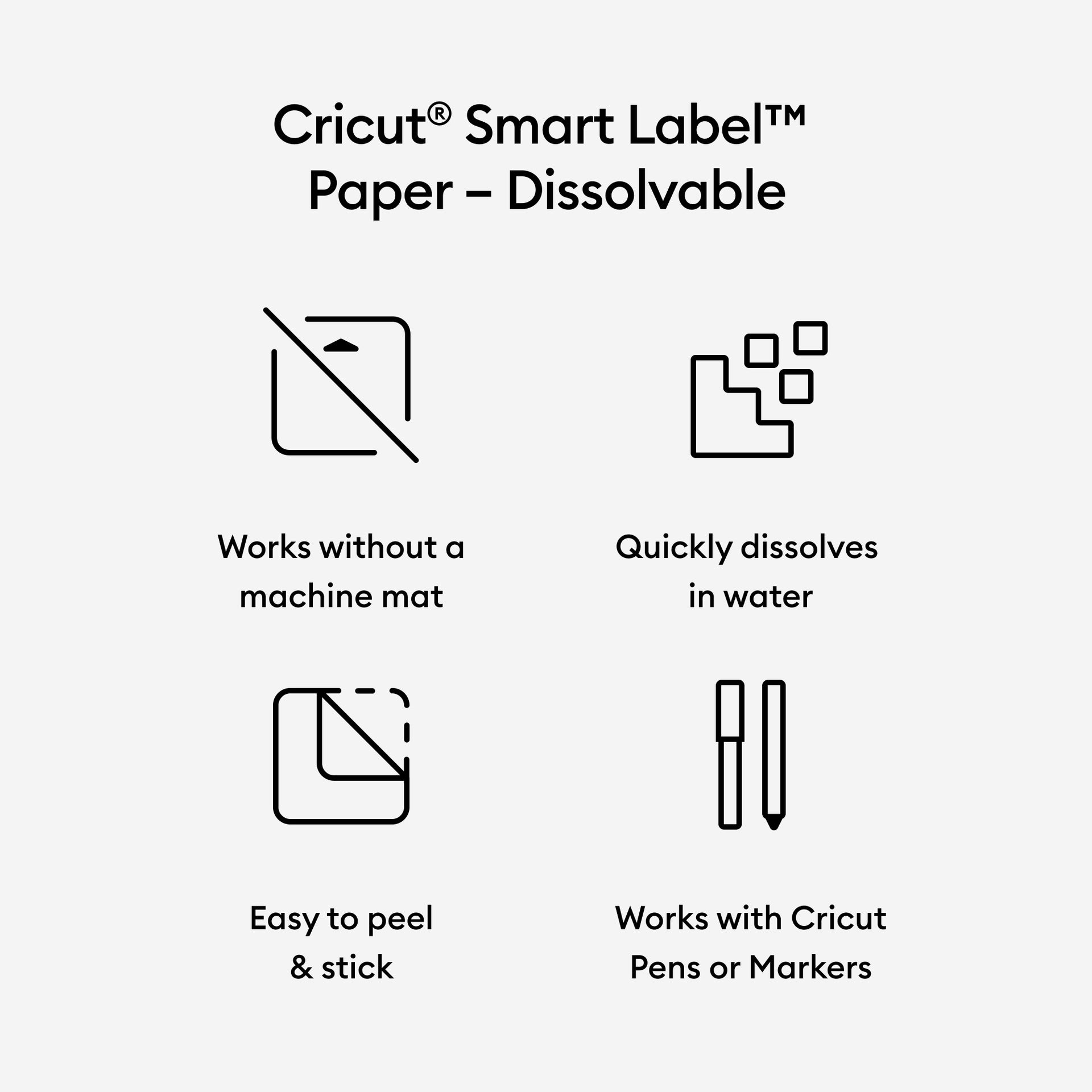 Cricut Smart Dissolvable Label Paper Bundle