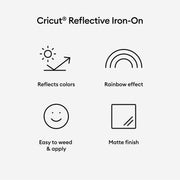 Cricut Reflective Iron-On Rainbow