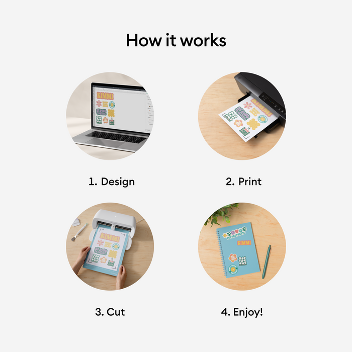 Cricut Joy Xtra with Printable Sticker Paper and Cards Bundle