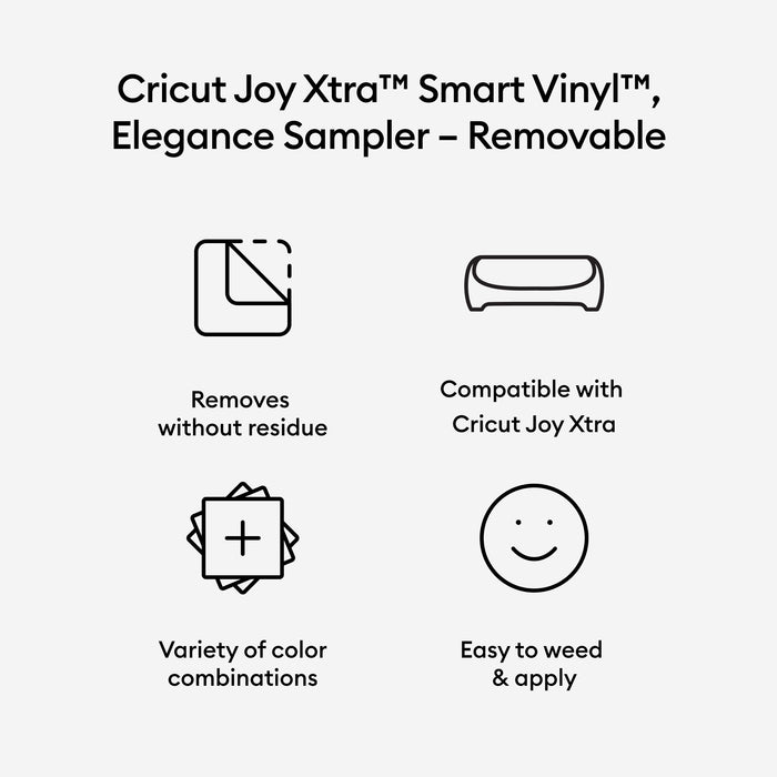Cricut Joy Xtra Removable Smart Vinyl Sampler- Elegance