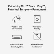 Cricut Joy Xtra Permanent Smart Vinyl Sampler- Pinwheel