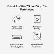 Cricut Joy Xtra Permanent Smart Vinyl-Metal Silver
