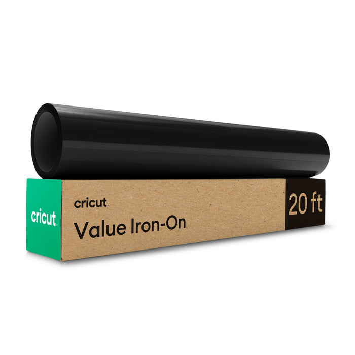 Cricut Value Iron-On 12 in x 20 ft - Black - Damaged Package
