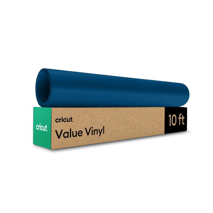 Cricut Matte Value Permanent Vinyl Roll, 12 in x 10 ft, Navy Blue