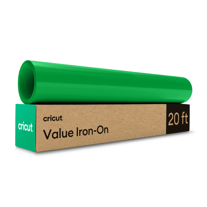 Cricut Value Iron-On - Green Heat Transfer Vinyl- 12 in x 20 ft - Damaged Package