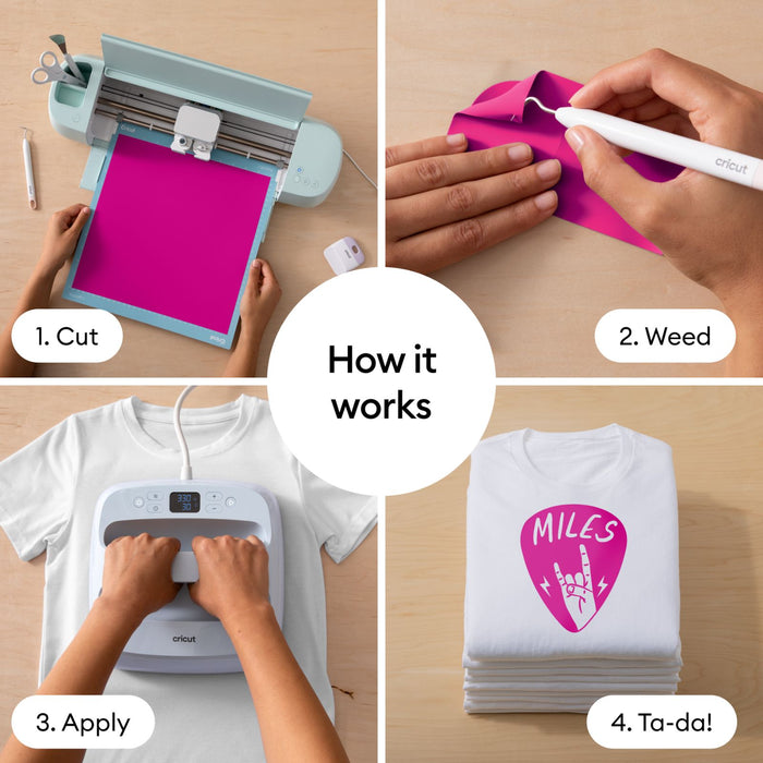 Cricut Value Iron-On - Magenta - 12 in x 20 ft 1 - Damaged Package