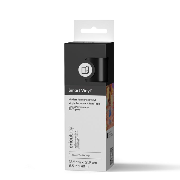 Cricut Joy Permanent Smart Vinyl Permanent, Black - 5.5 in x 48 in
