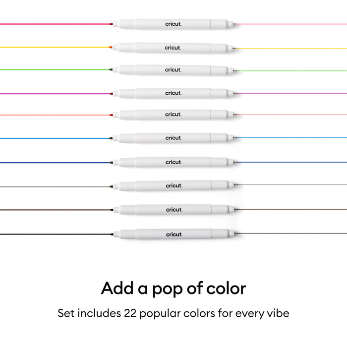 Cricut Joy Dual-Sided Markers, Ultimate Set - 22 Count - For use with Joy & Joy Xtra Machines