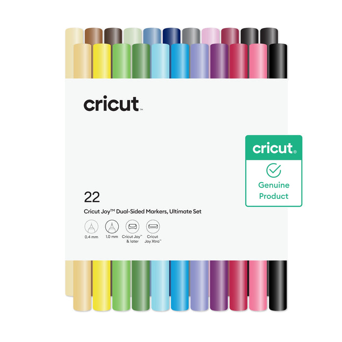 Cricut Joy Dual-Sided Markers, Ultimate Set - 22 Count - For use with Joy & Joy Xtra Machines