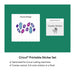 Cricut Printable Waterproof Sticker Set - 8.5 in x 11 in 20 ct , Transparent