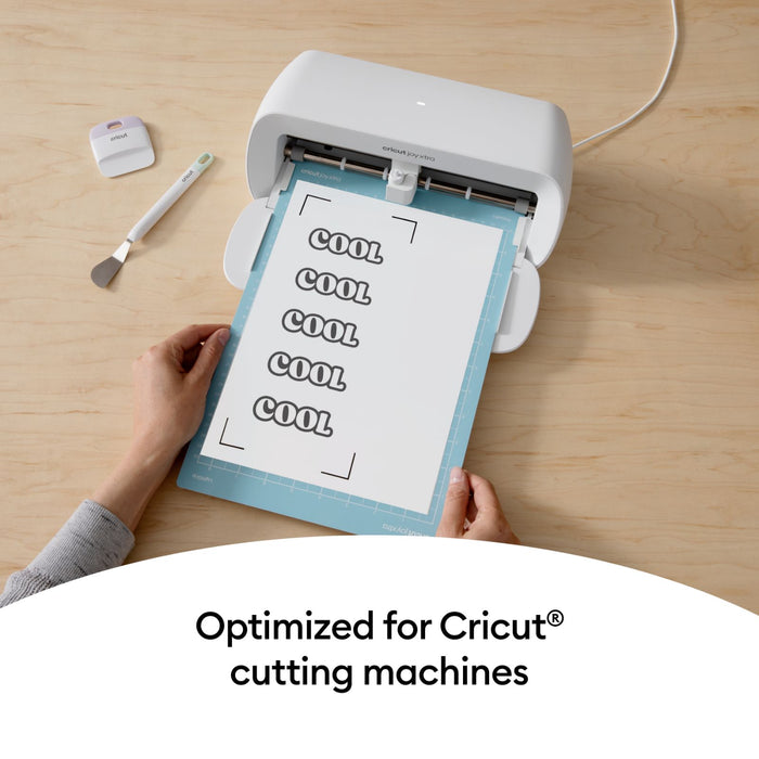 Cricut Printable Vinyl Sheets - 8.5 x 11 in, 40 Count, Transparent