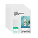 Cricut Printable Waterproof Sticker Set - 8.5 in x 11 in 20 ct , White