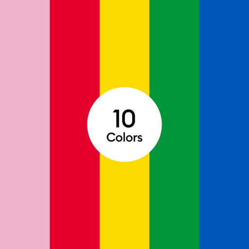 Cricut Value Iron-On, Rainbow Sampler - 12 in x 12 in 10 ct , Rainbow Sampler