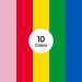 Cricut Value Iron-On, Rainbow Sampler - 12 in x 12 in 10 ct , Rainbow Sampler