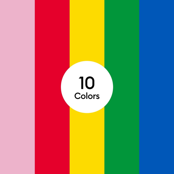 Cricut Value Iron-On, Rainbow Sampler - 12 in x 12 in (10 ct), Rainbow Sampler