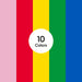 Cricut Value Iron-On, Rainbow Sampler - 12 in x 12 in 10 ct , Rainbow Sampler