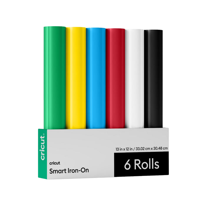 Cricut Smart Iron-On Matless Heat Transfer Vinyl, Nature Sampler - 13 in x 12 in (6 ct), Assorted