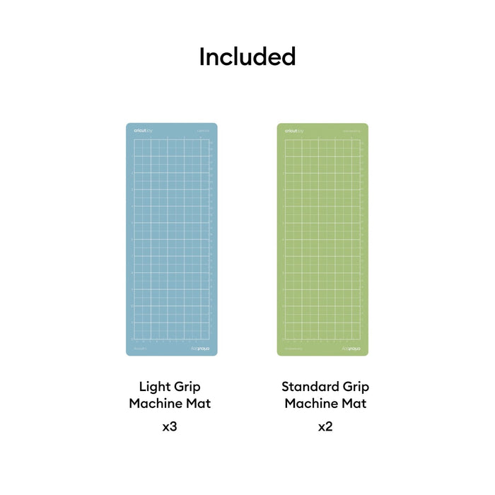 Cricut Joy Machine Mat Variety Pack - 4.5 in x 12 in (5 ct)