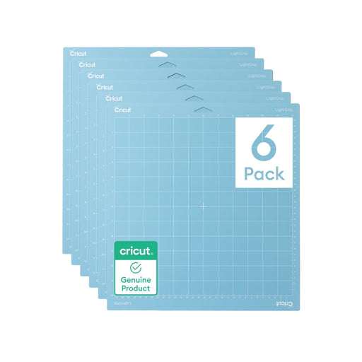 Cricut Light Grip Machine Mat - 12 in x 12 in 6 ct