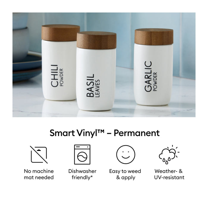 Cricut Smart Vinyl Matless Permanent Vinyl, Colorful Sampler, 13 in x 12 in 20 ct