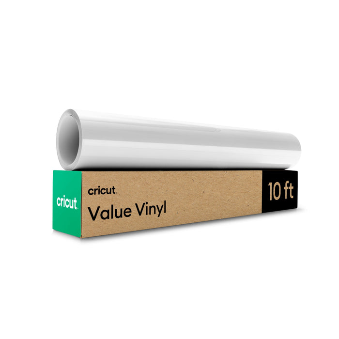Cricut Permanent Glossy Value Vinyl - 12 in x 10 ft