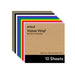 Cricut Value Vinyl Sheets, Rainbow Sampler, 12 in x 12 in 10 ct