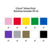 Cricut Value Vinyl Sheets, Rainbow Sampler, 12 in x 12 in 10 ct
