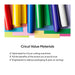 Cricut Value Vinyl Sheets, Rainbow Sampler, 12 in x 12 in 10 ct