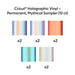 Cricut Holographic Vinyl Permanent, Mythical Sampler - 12 in x 12 in Sheets 10 ct