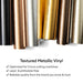 Cricut Textured Metallic Vinyl Permanent, Luxe Sampler - 12 in x 12 in Sheets 6 ct