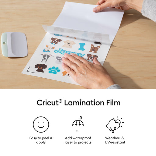 Cricut 8.5 in x 11 in Lamination Film Sheets 30 Count