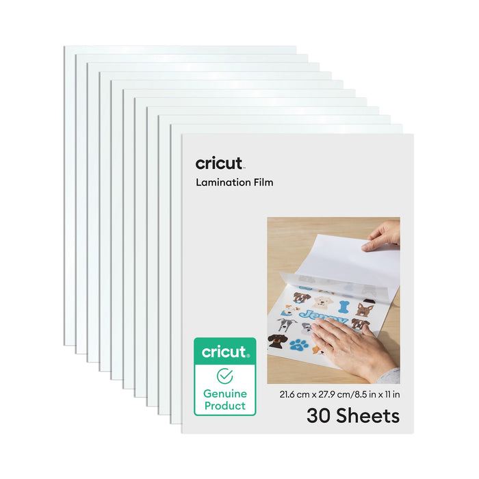 Cricut 8.5 in x 11 in Lamination Film Sheets 30 Count