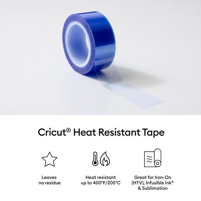 Cricut Blue Heat Resistant Tape - 0.75 in x 52 ft 3 ct