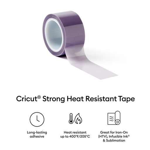 Cricut Strong Heat Resistant Tape - 1 in x 33 ft, 3 Count, Purple