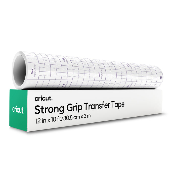Cricut Strong Grip Transfer Tape Roll for Vinyl, 12 in x 10 ft