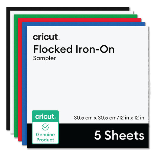 Cricut Flocked Iron-On, Classics Sampler - 12 in x 12 in 5 ct