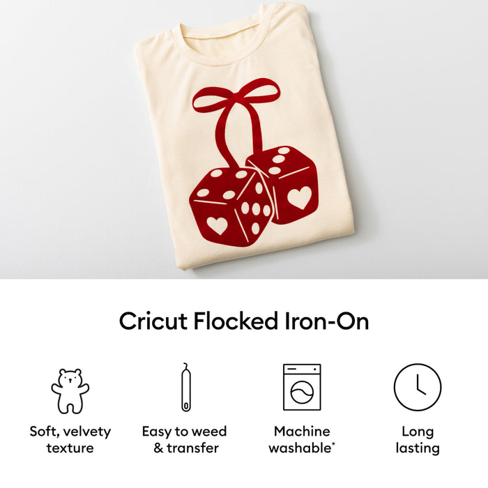 Cricut Flocked Iron-On, Classics Sampler - 12 in x 12 in 5 ct