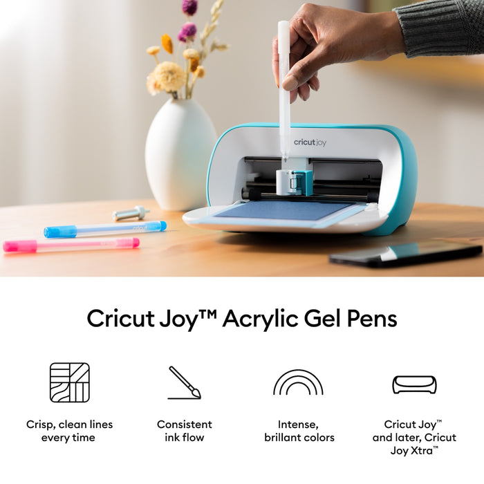 Cricut Acrylic Gel Pens Set, 1.0 mm, 4 Count - For use with Joy & Joy Xtra Machines
