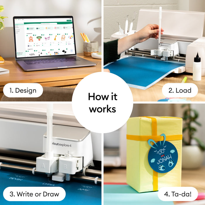 Cricut Acrylic Gel Pens Set, 1.0 mm, 6 Count - For use with Maker, Explore, & Venture Machines