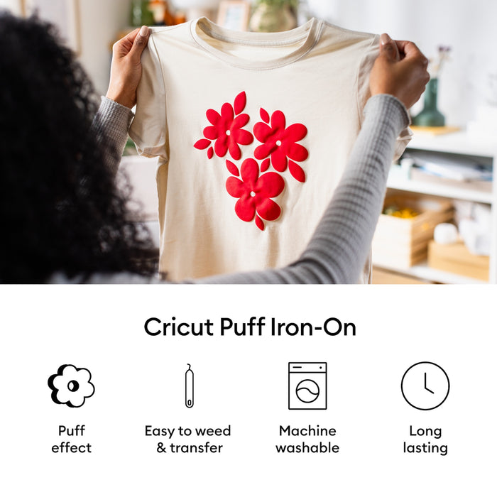 Cricut Puff Iron-On, Classics Sampler - 12 in x 12 in 6 ct