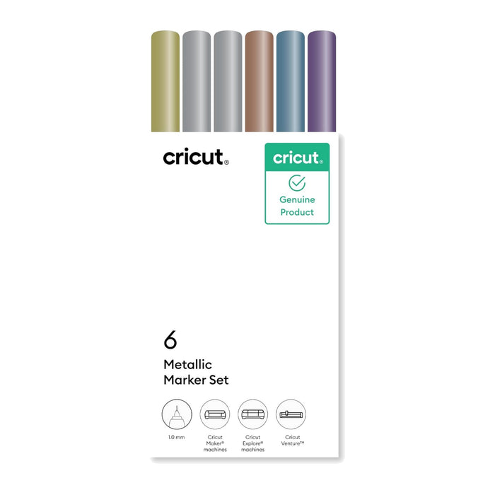 Cricut Metallic Marker Set, 1.0 mm 6 ct