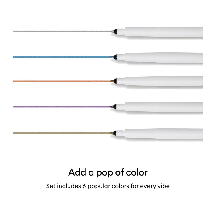 Cricut Metallic Marker Set, 1.0 mm 6 ct