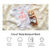 Cricut Baby Bodysuit Heat Transfer Blank, 2 Count, Size 9-12M